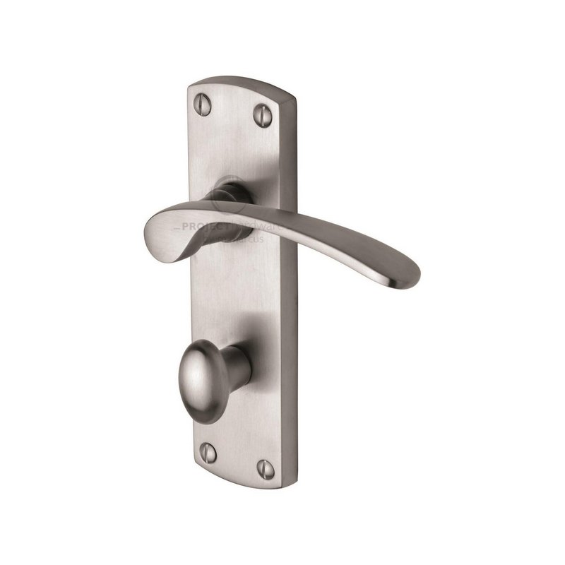Luca Door Handle on Plate - PR420-SC