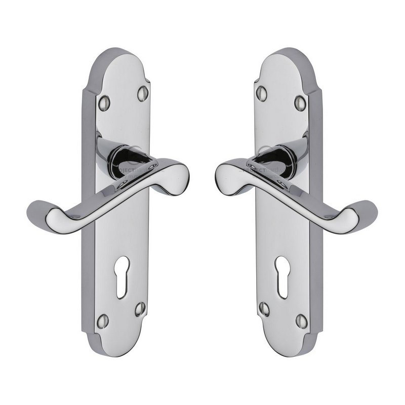 Milton Door Handle on Plate - PR500-PC