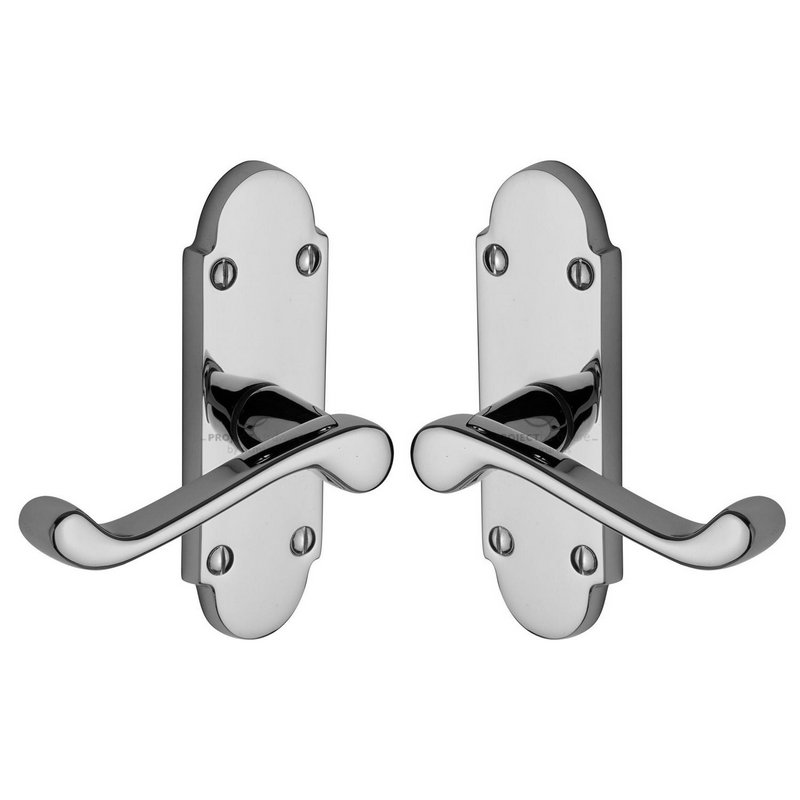 Milton Short Door Handle on Plate - PR505-PC