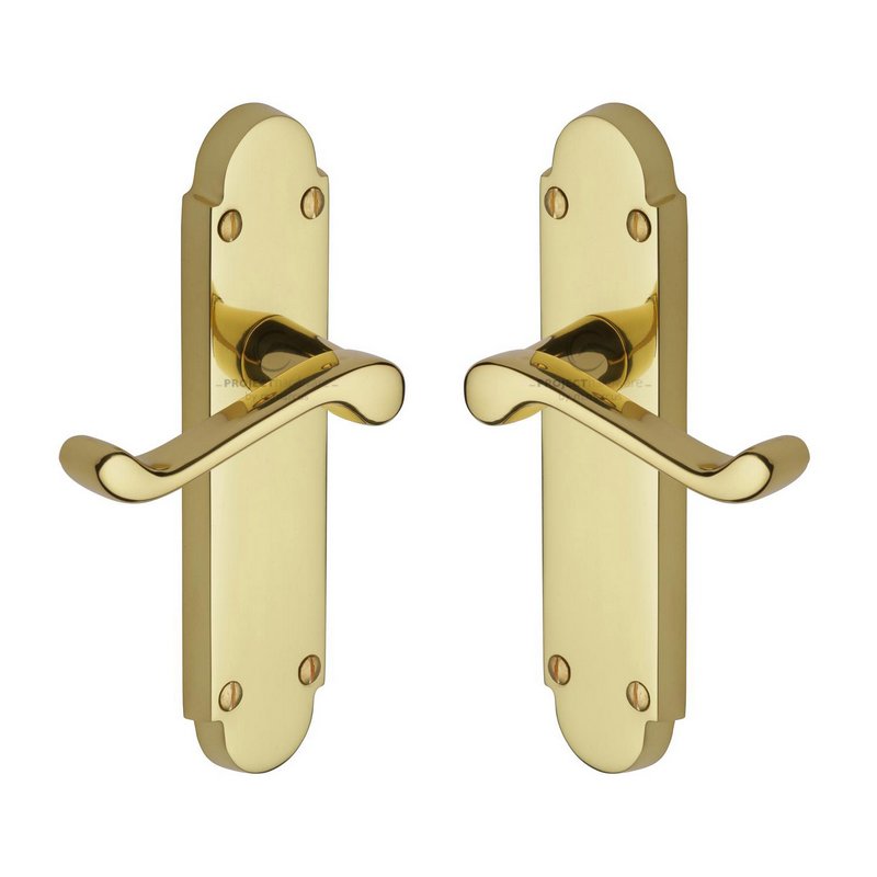 Milton Door Handle on Plate - PR510-PB