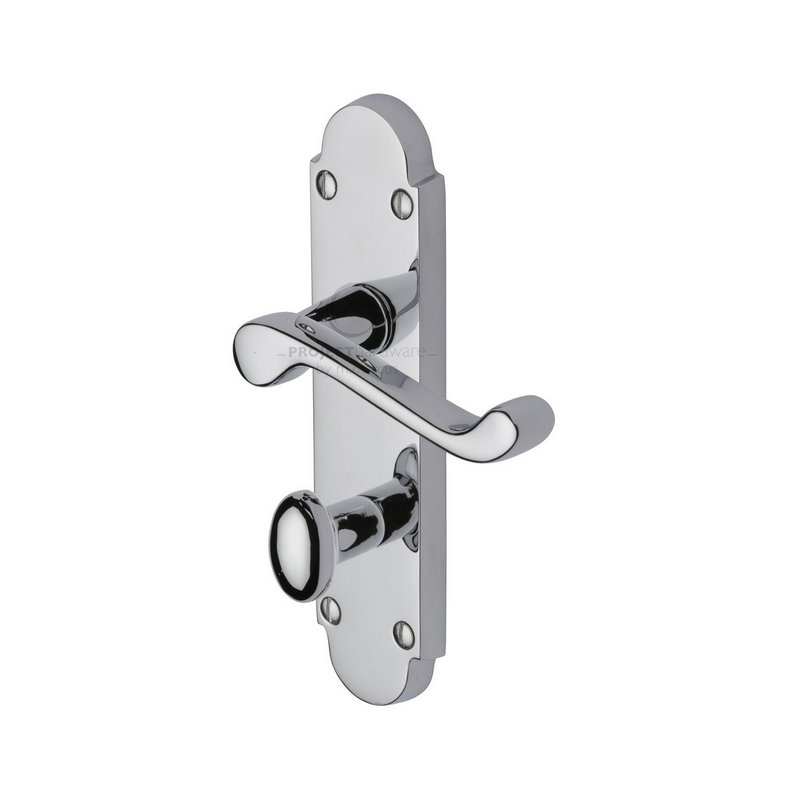 Milton Door Handle on Plate - PR520-PC