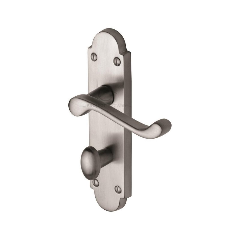Milton Door Handle on Plate - PR520-SC