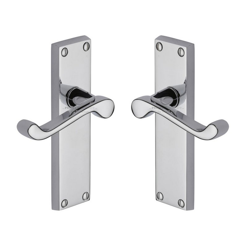 Malvern Door Handle on Plate - PR605-PC