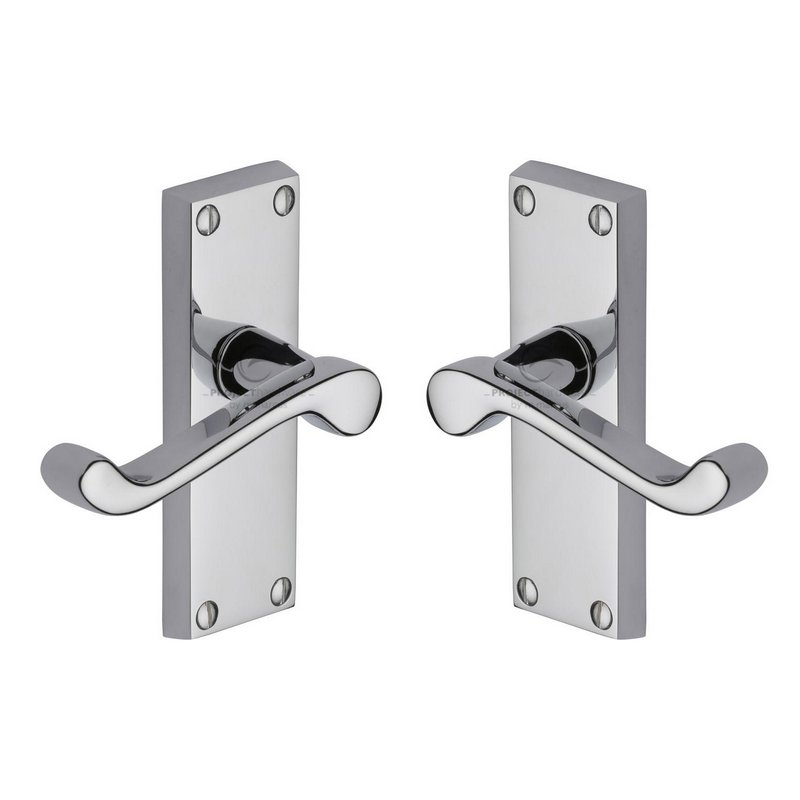 Malvern Short Door Handle on Plate - PR610-PC