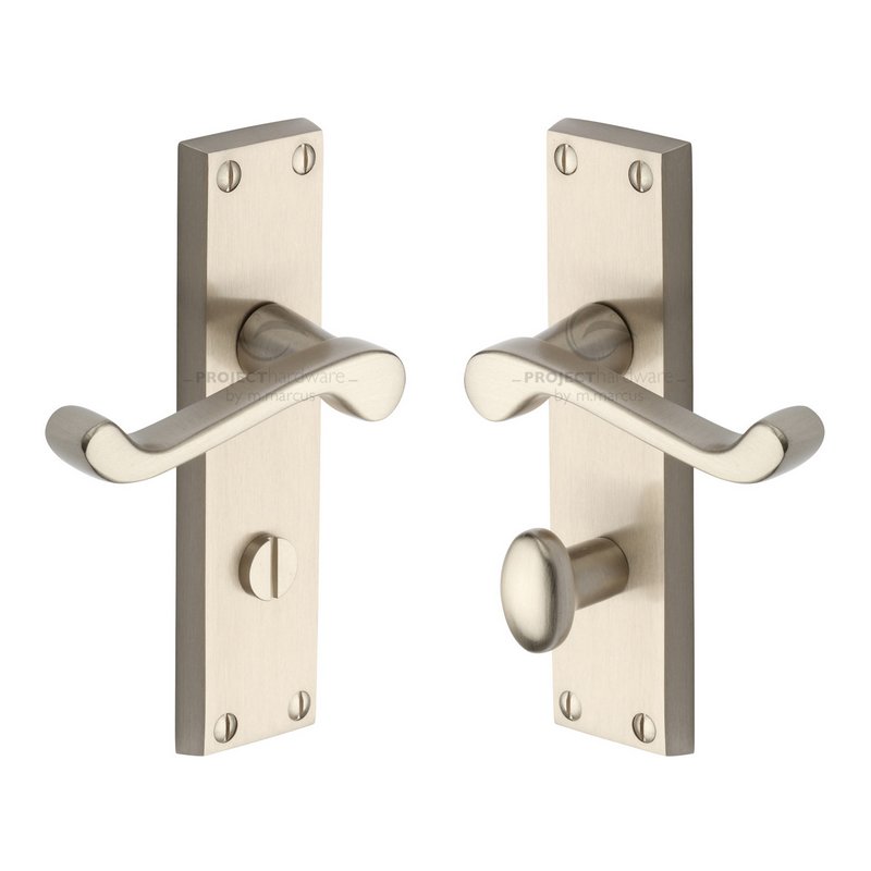 Malvern Door Handle on Plate - PR620-SN
