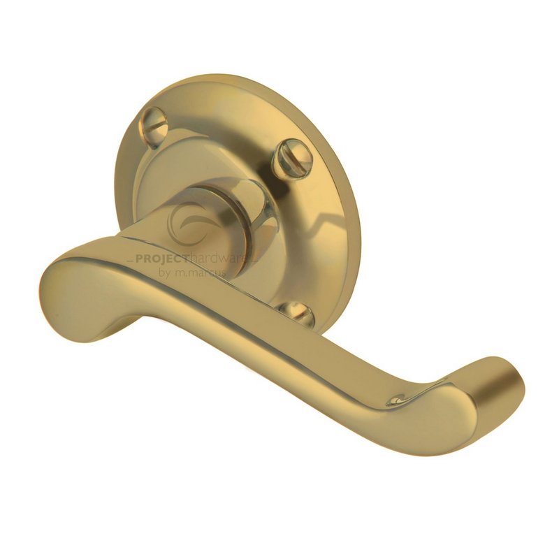 Malvern Door Handle on Round Rose - PR630-PB