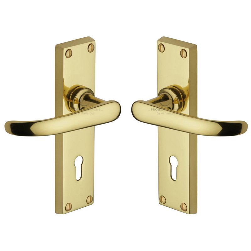Avon Door Handle on Plate - PR900-PB