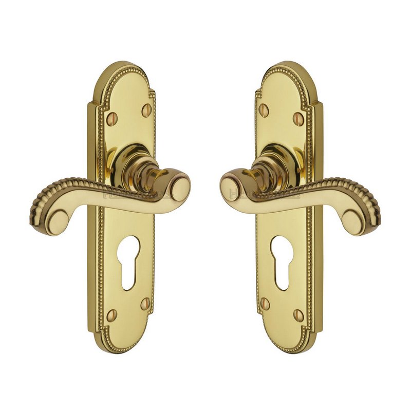 Adam Door Handle on Plate - R768-PB