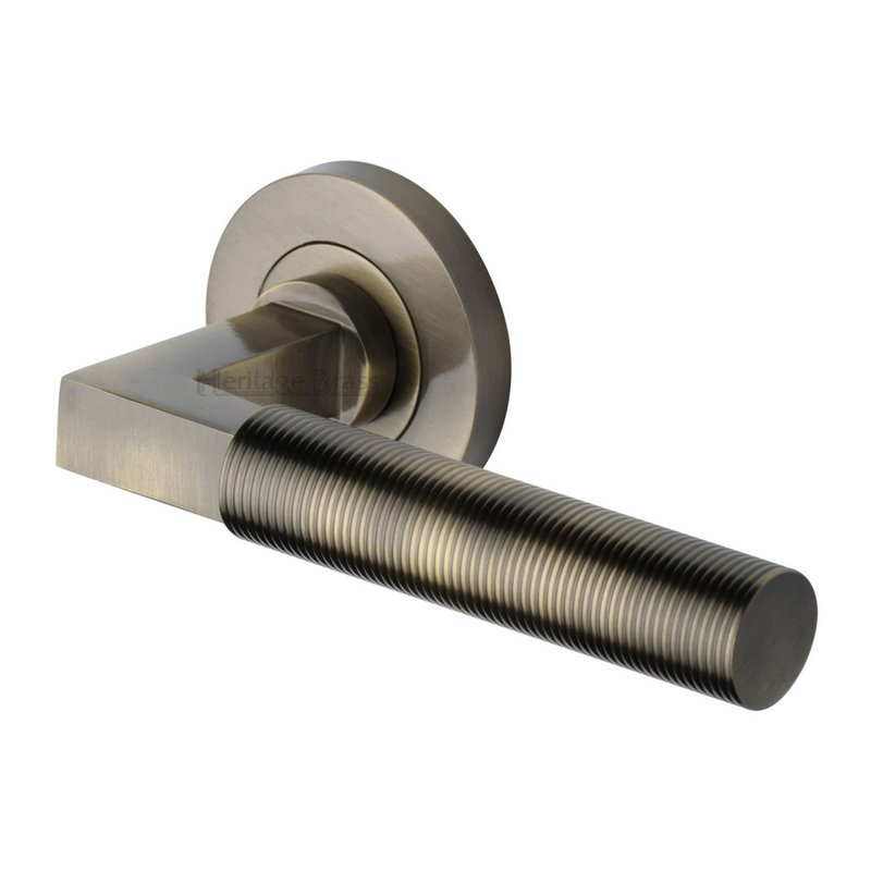 Spectral Door Handle on Round Rose - RS2261-AT
