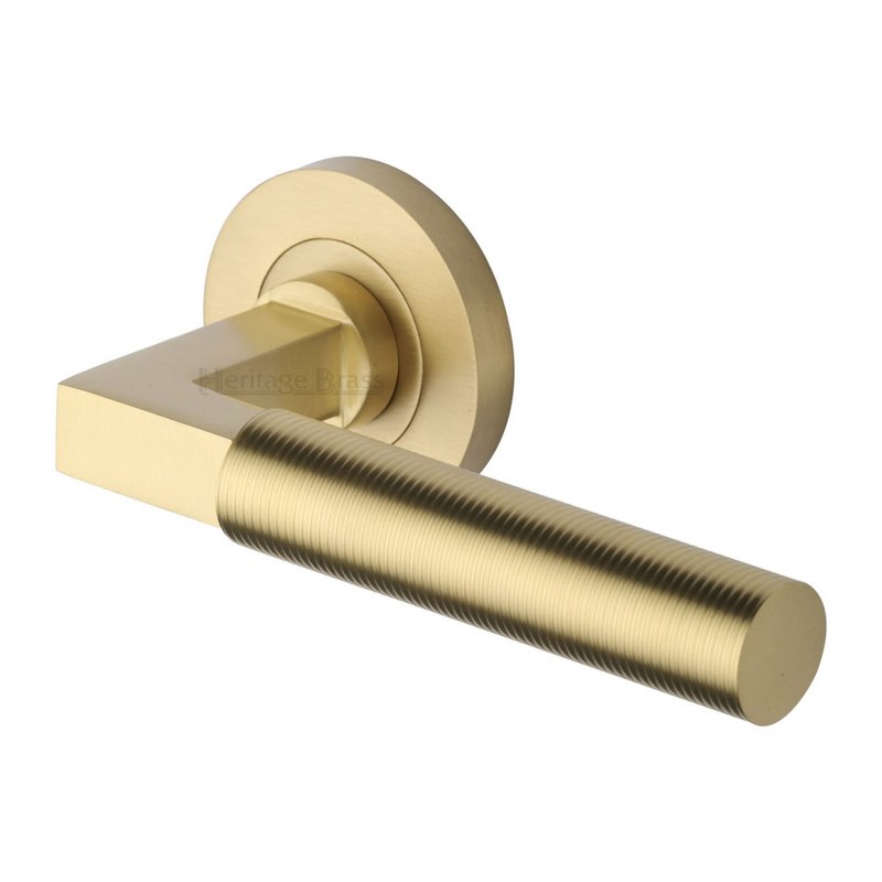 Spectral Door Handle on Round Rose - RS2261-SB