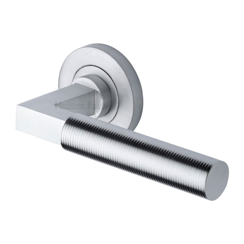 Spectral Door Handle on Round Rose - RS2261-SC