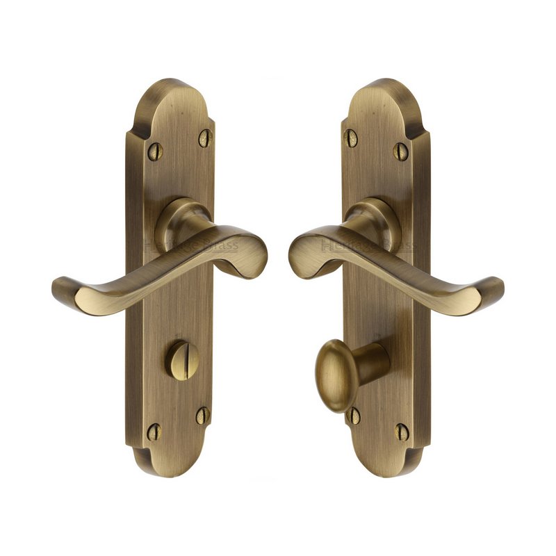 Savoy Door Handle on Plate - S620-AT