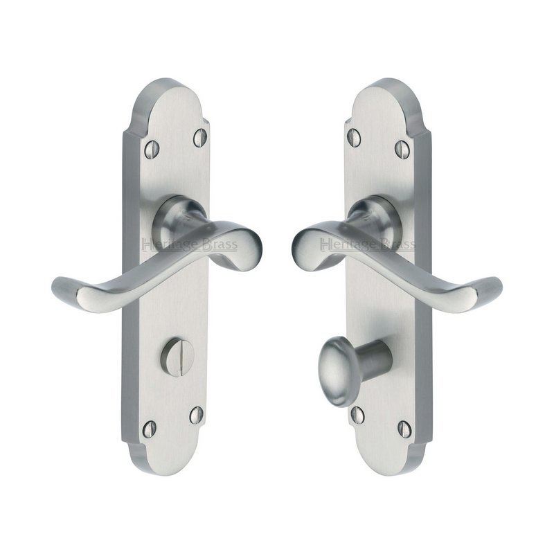 Savoy Door Handle on Plate - S620-SC