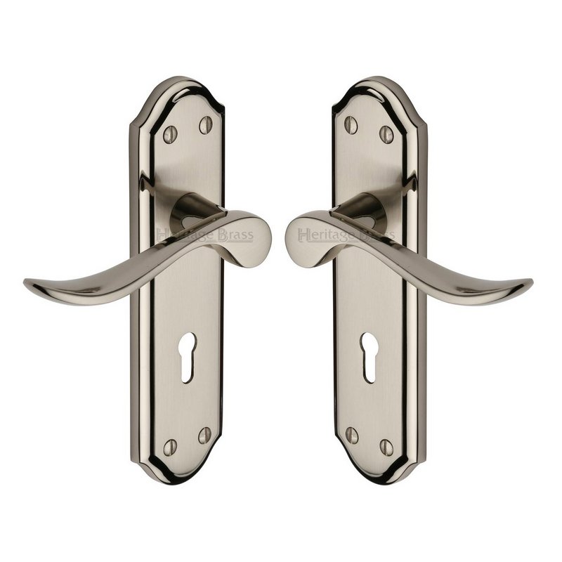 Sandown Door Handle on Plate - SAN1400-MC