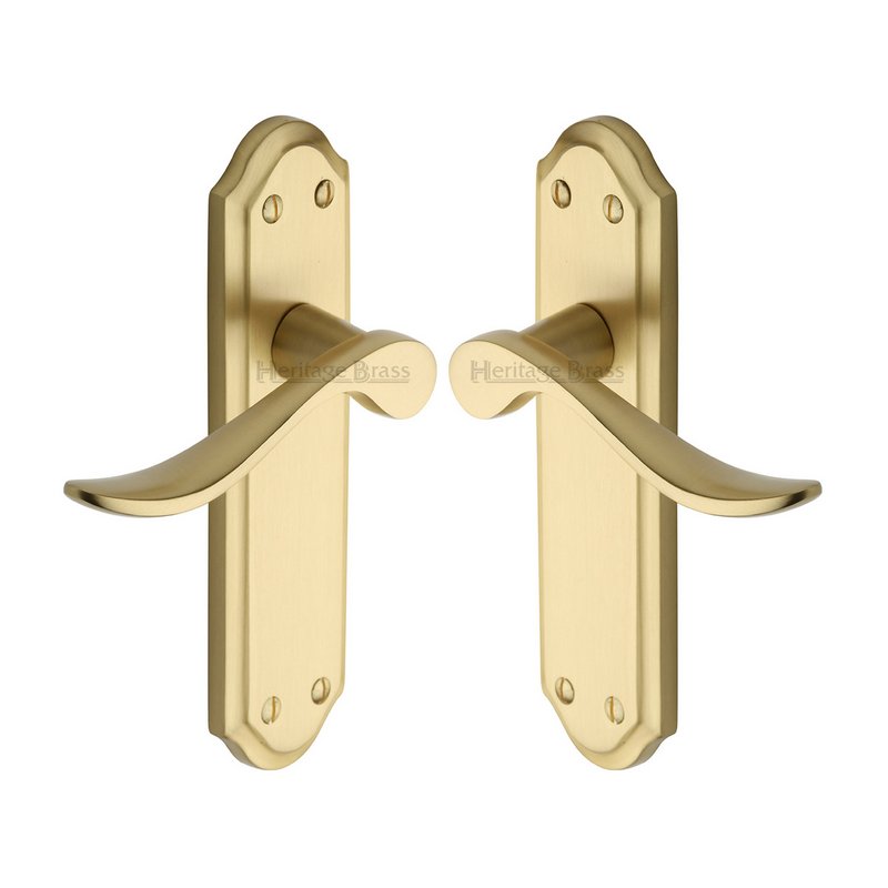 Sandown Door Handle on Plate - SAN1410-SB