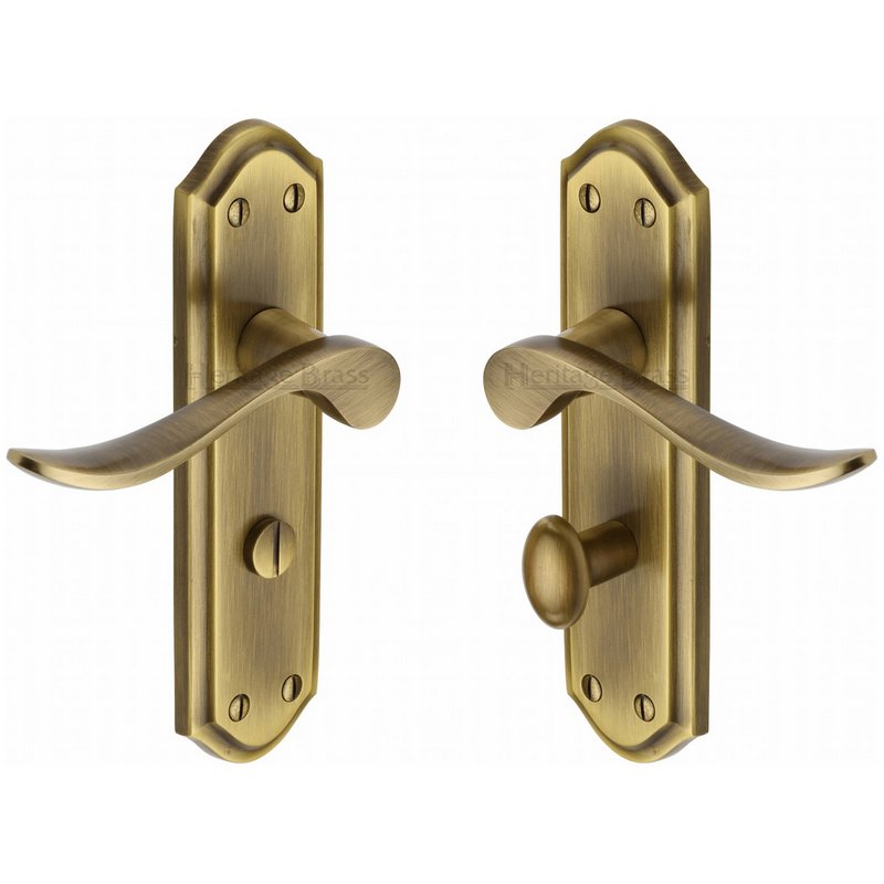 Sandown Door Handle on Plate - SAN1430-AT
