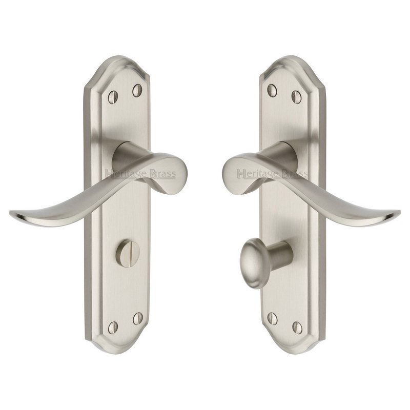 Sandown Door Handle on Plate - SAN1430-SN