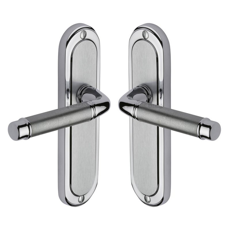 Saturn Door Handle on Plate - SAT1010-AP