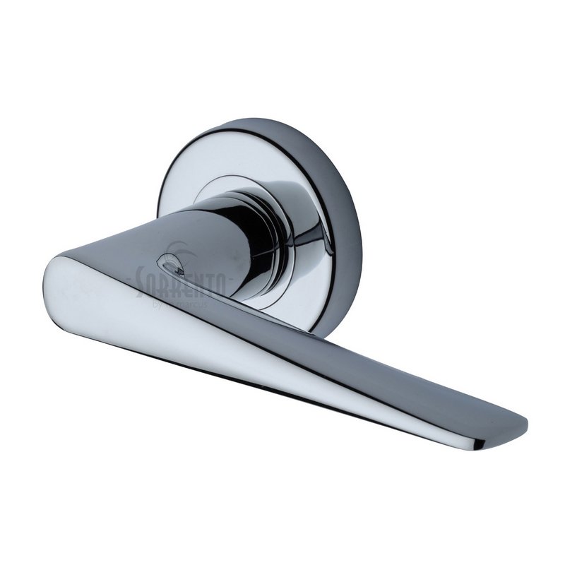 Amalfi Door Handle on Round Rose - SC-2059-PC