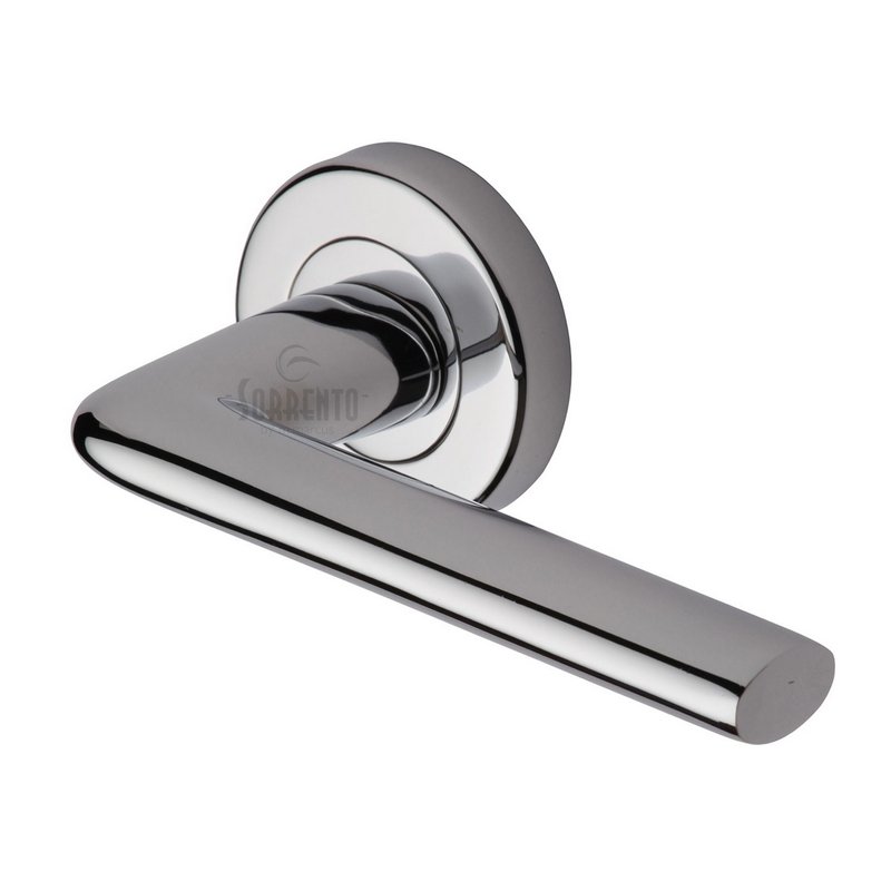 Lena Door Handle on Round Rose - SC-2352-PC