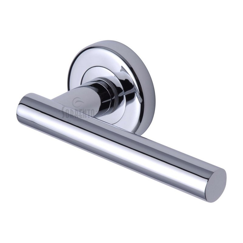 Shuttle Door Handle on Round Rose - SC-3052-PC