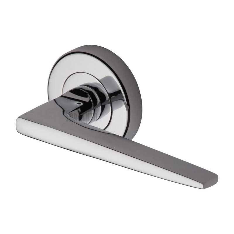 Swift Door Handle on Round Rose - SC-3450-PC