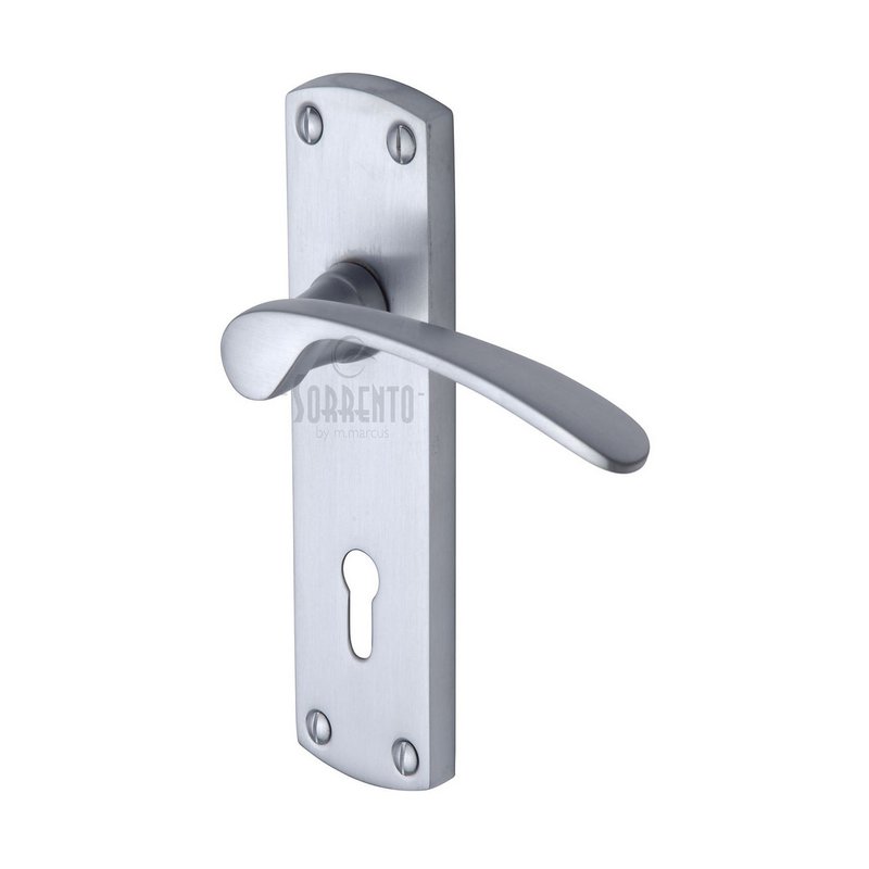 Sorrento Luca Door Handle on Plate - SC-400-SC