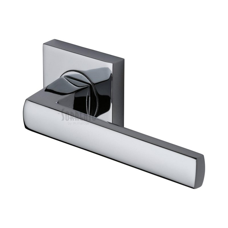 Axis Door Handle on Square Rose - SC-4062-PC