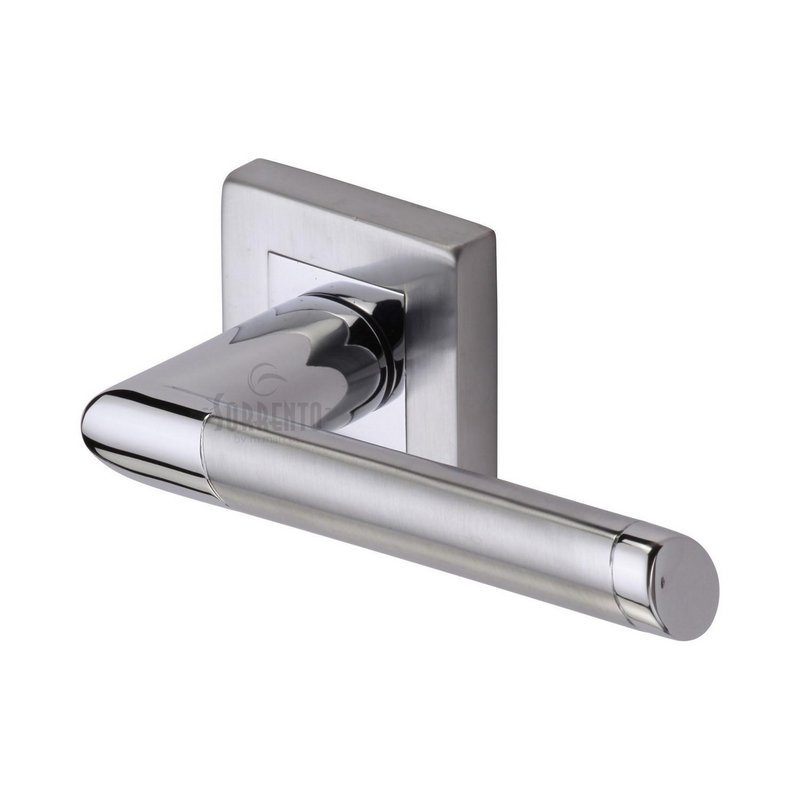 Mercury Sq Door Handle on Square Rose - SC-4695-AP