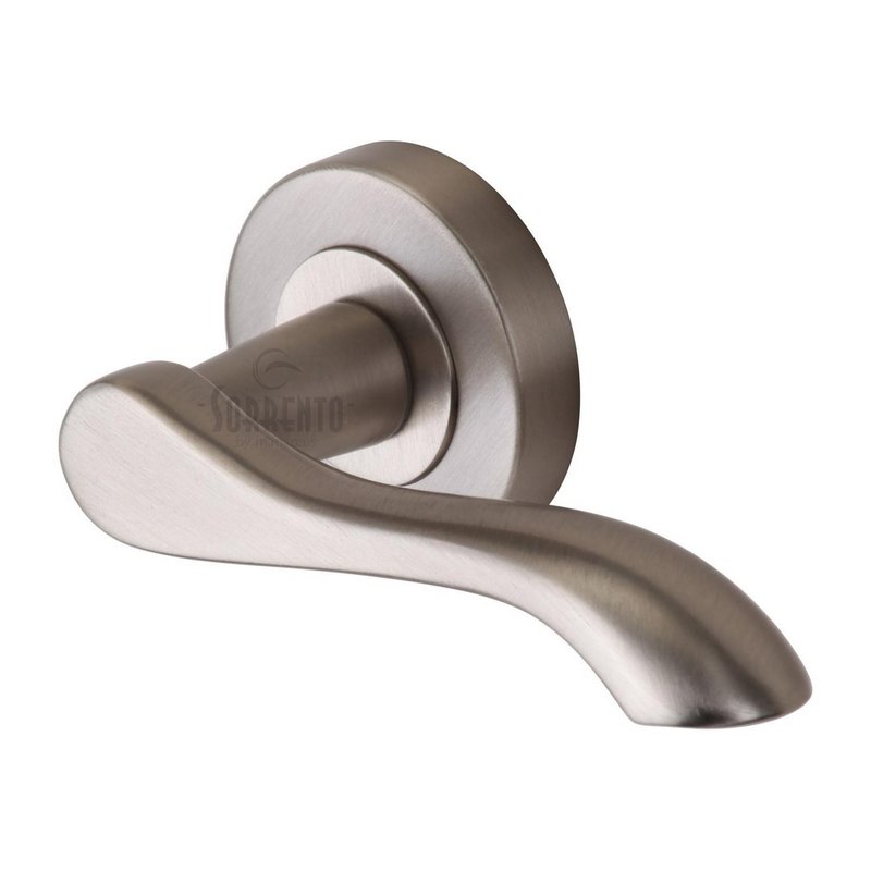 Aurora Door Handle on Round Rose - SC-7352-SN