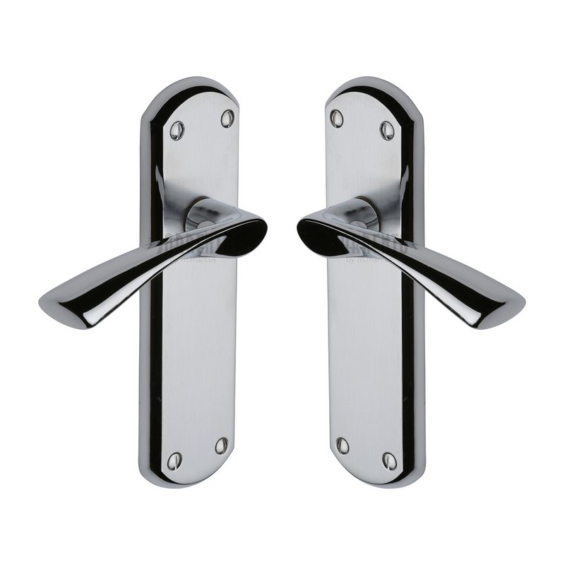 Atlanta Door Handle on Plate - SC-7610-AP
