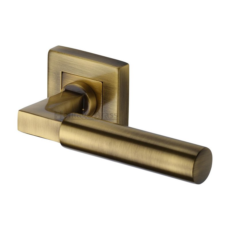 Bauhaus Sq Door Handle on Square Rose - SQ1926-AT