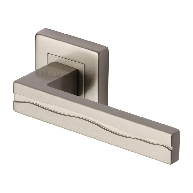 Amazon Sq Door Handle on Square Rose - SQ5440-SN