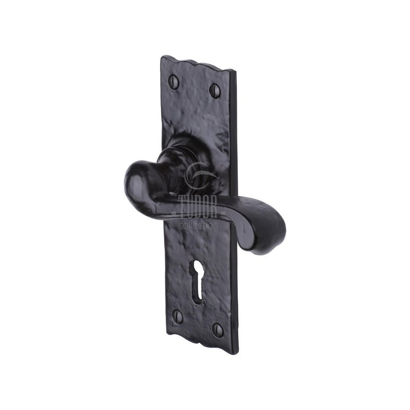 Tudor Shropshire Door Handle on Plate - TC100