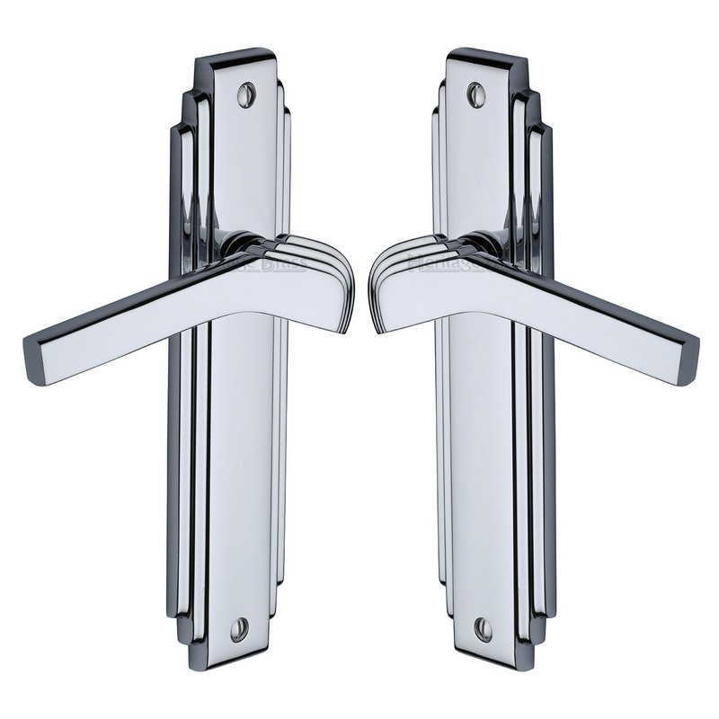 Tiffany Door Handle on Plate - TIF5210-PC