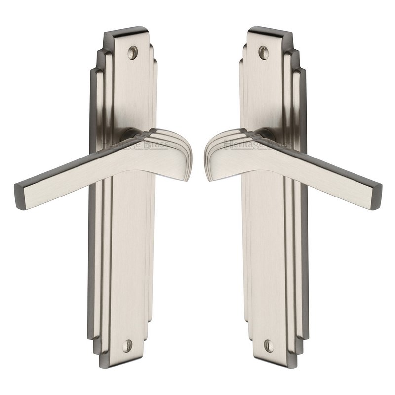 Tiffany Door Handle on Plate - TIF5210-SN