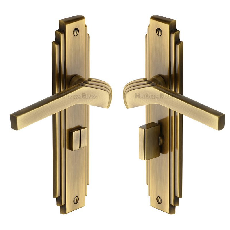 Tiffany Door Handle on Plate - TIF5230-AT