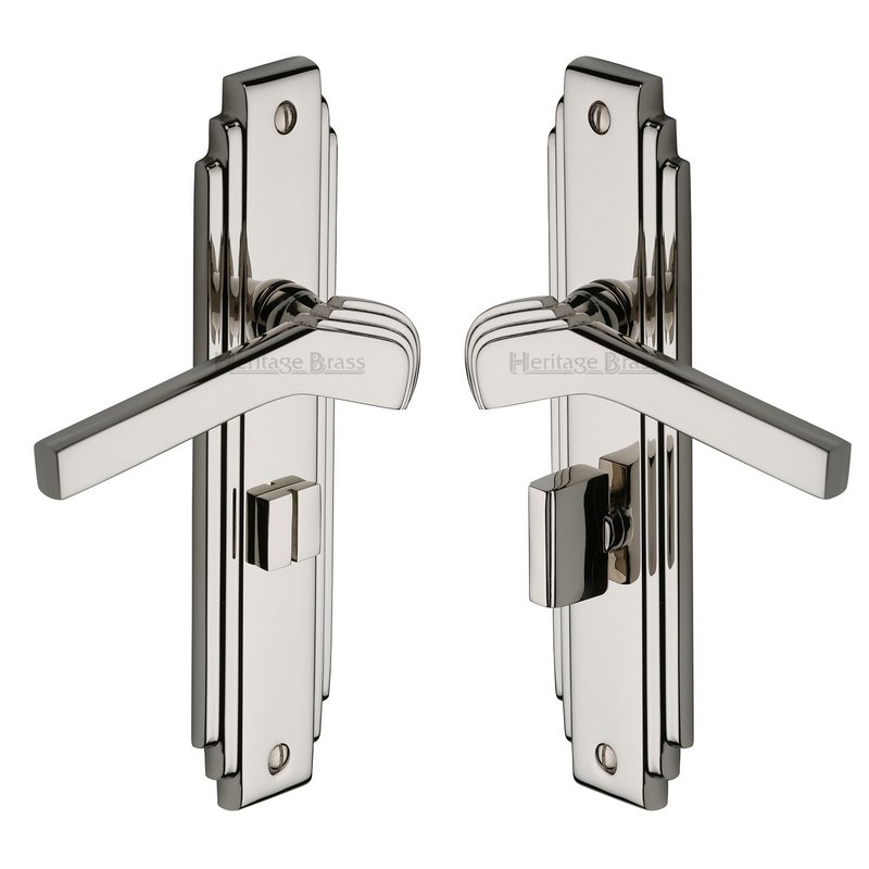 Tiffany Door Handle on Plate - TIF5230-PNF