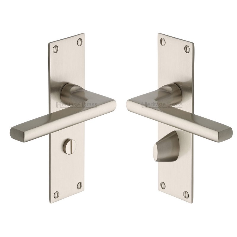 Trident Door Handle on Plate - TRI1330-SN