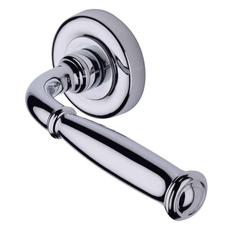 Lincoln Door Handle on Round Rose - V1938-PC