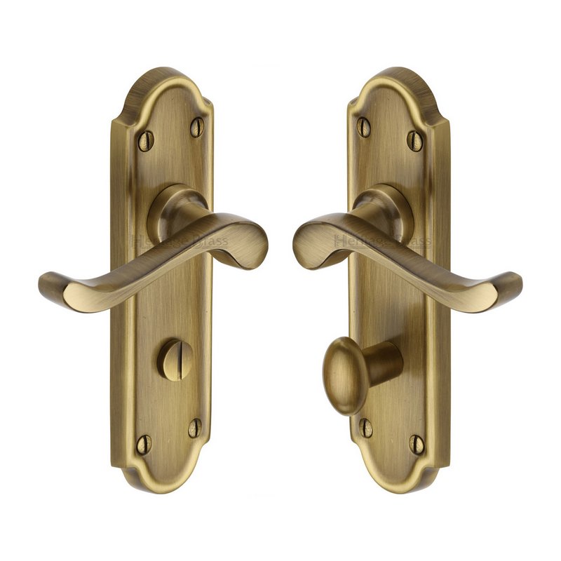 Meridian Door Handle on Plate - V330-AT