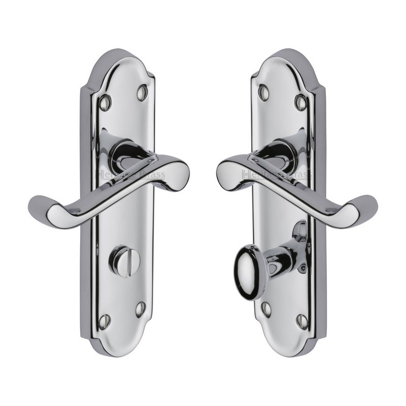 Meridian Door Handle on Plate - V330-PC