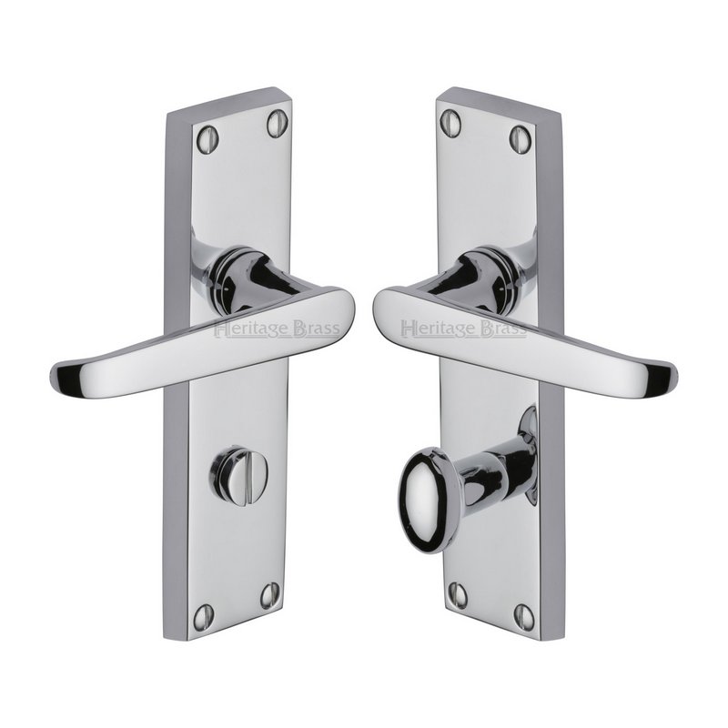 Victoria Door Handle on Plate - V3930-PC