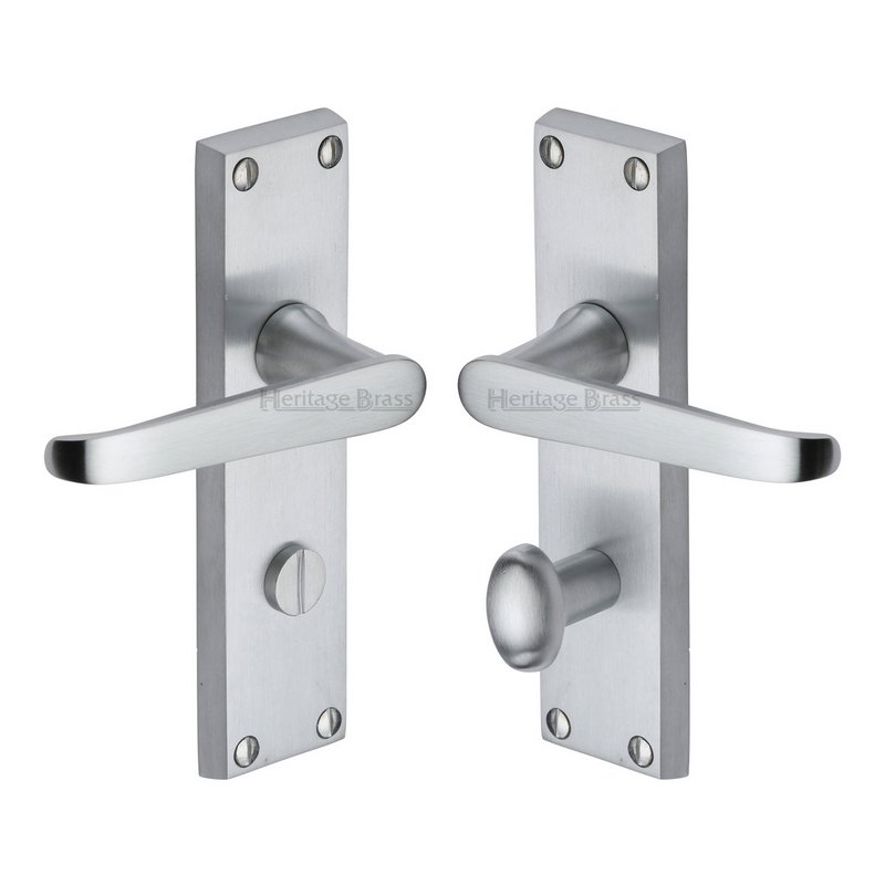 Victoria Door Handle on Plate - V3930-SC