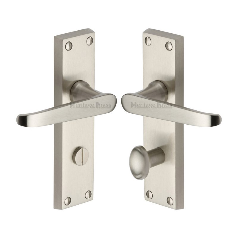 Victoria Door Handle on Plate - V3930-SN