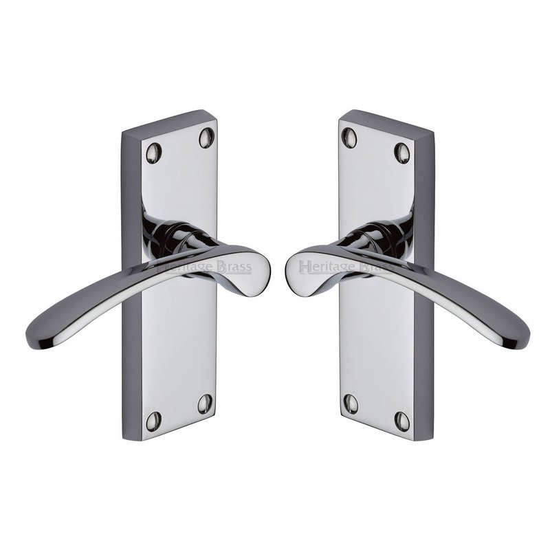 Sophia Short Door Handle on Plate - V4140-PC