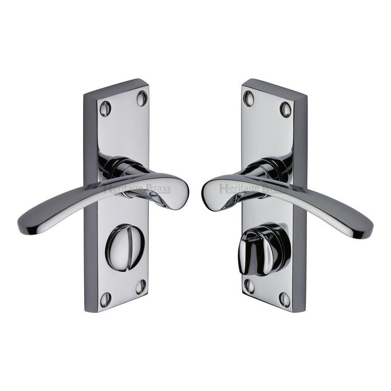 Sophia Short Door Handle on Plate - V4144-PC