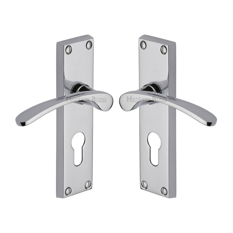Sophia Door Handle on Plate - V4146.48-PC
