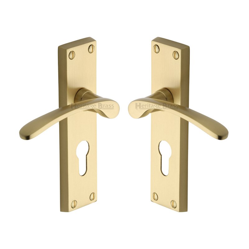 Sophia Door Handle on Plate - V4146.48-SB