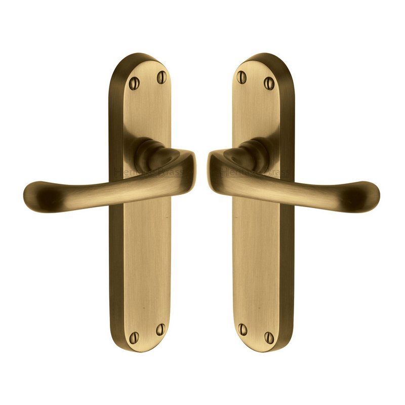 Gloucester Door Handle on Plate - V6060-AT